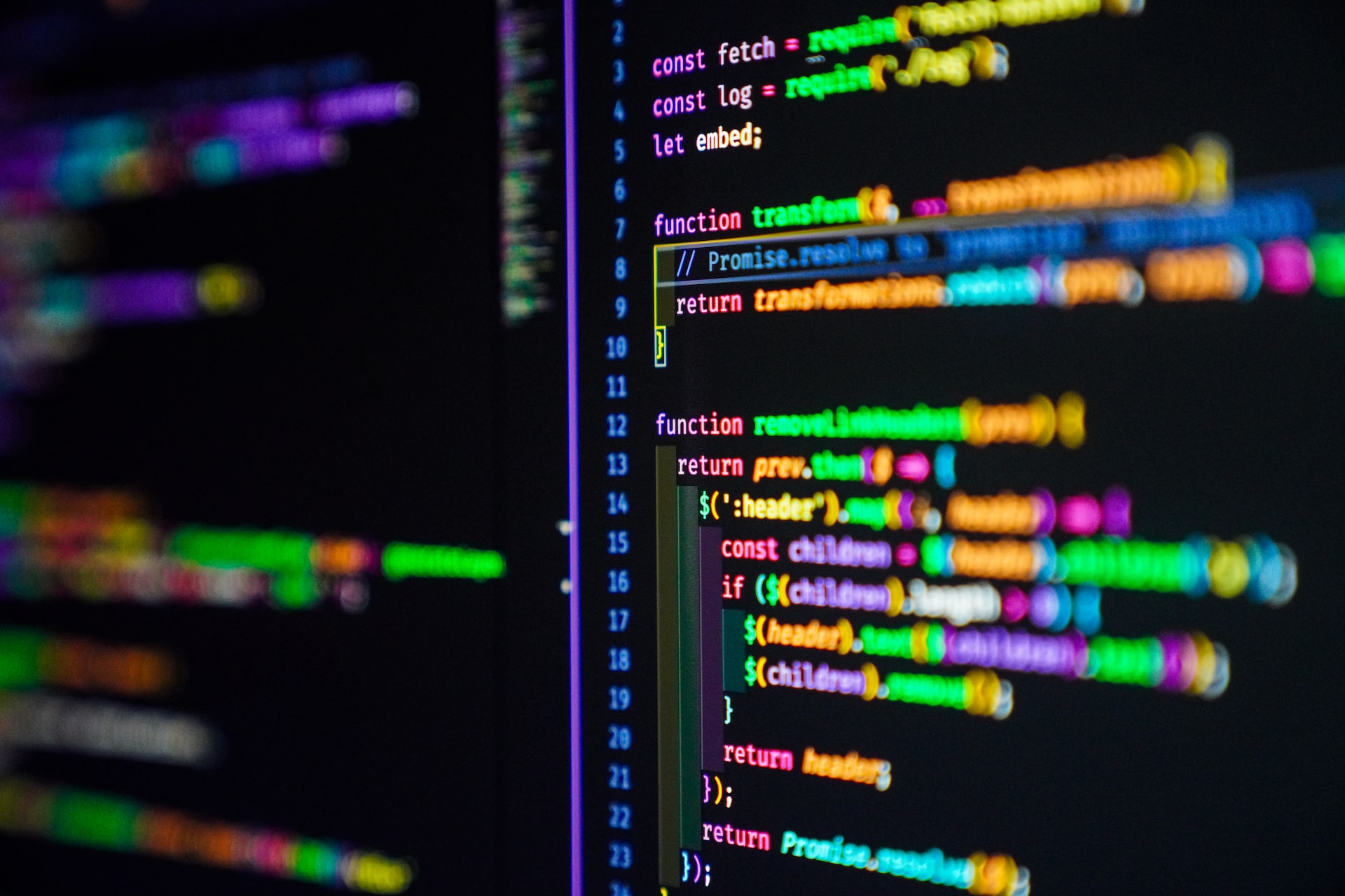 Code JavaScript; source: joan-gamell-ZS67i1HLllo-unsplash.jpg