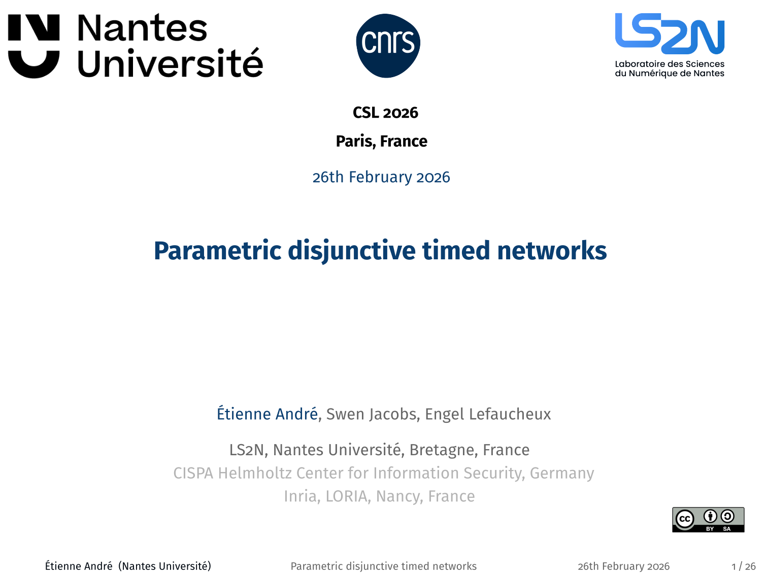Parametric disjunctive timed networks